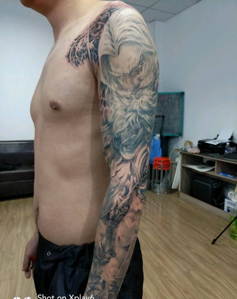 欧美花臂纹身图片