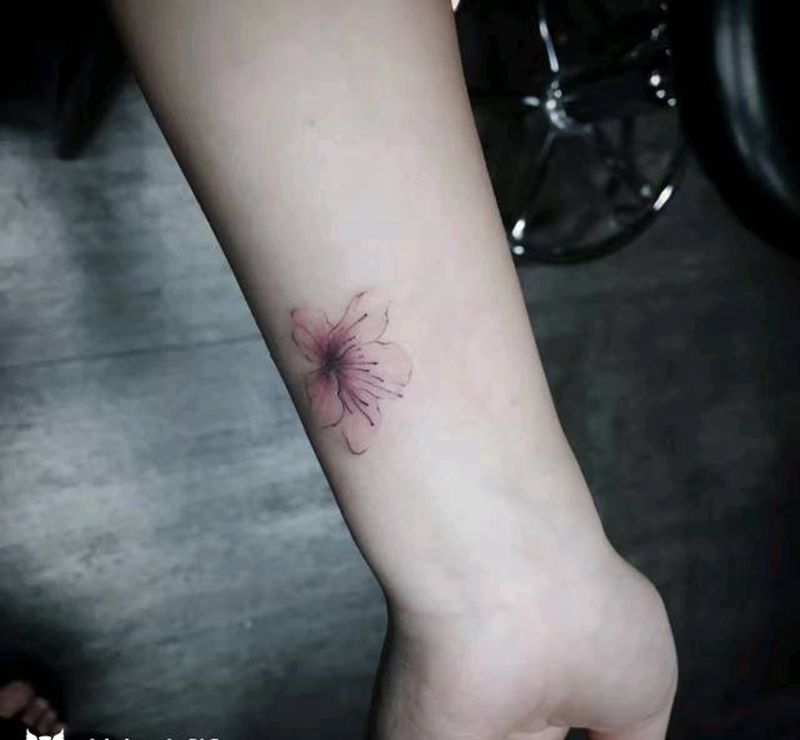 樱花纹身图片