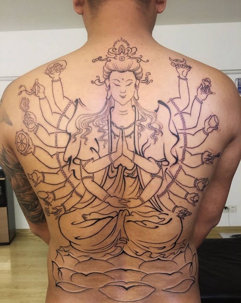 千手观音纹身图片