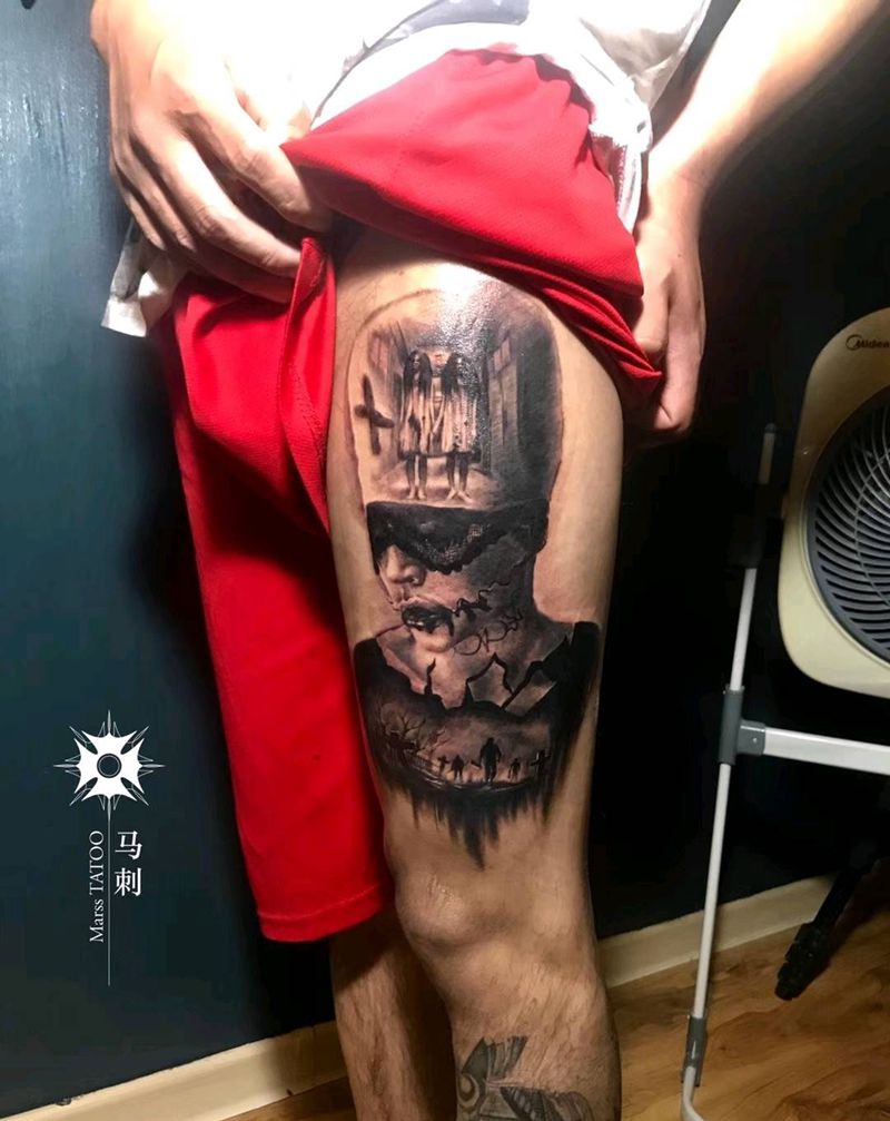 恐怖医院纹身图片