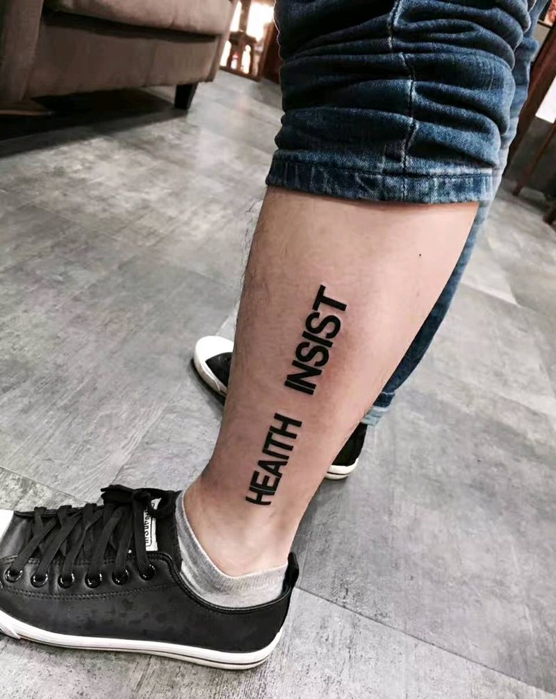 线条这一方面 两个字纹身图片