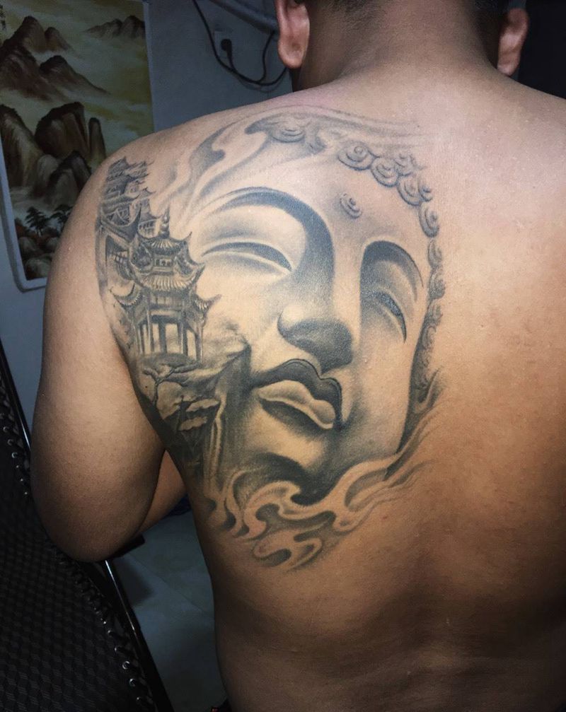 如来佛祖纹身图片