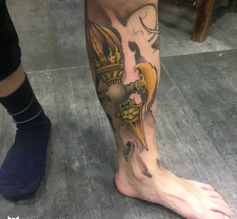 降魔杵纹身图片
