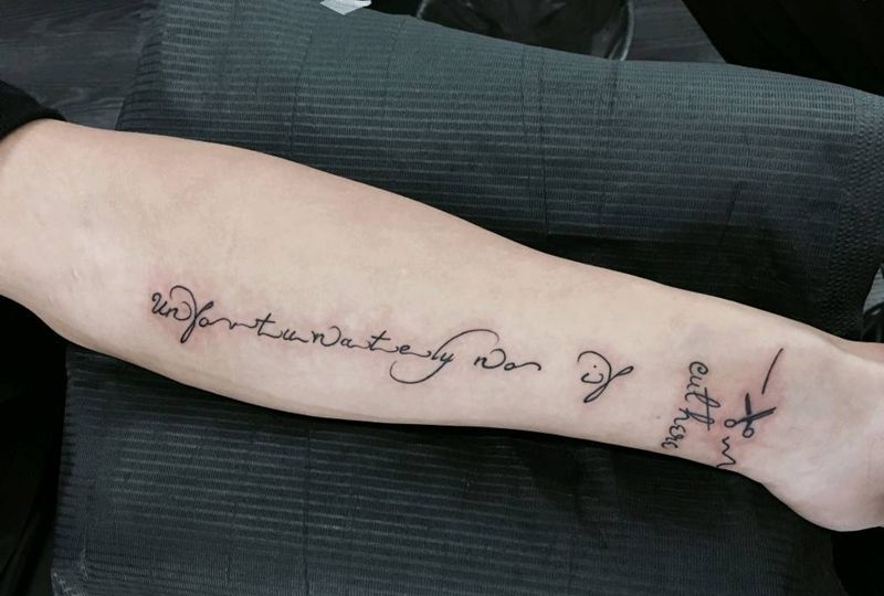 文字控男生纹身图片