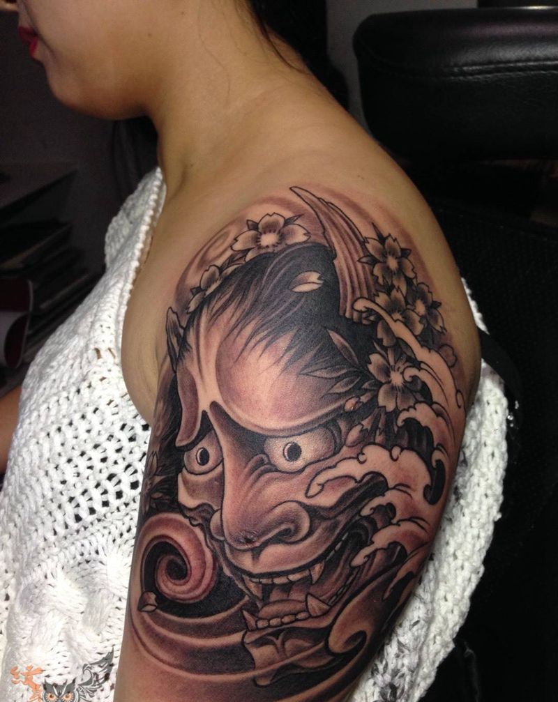 鬼头纹身图片