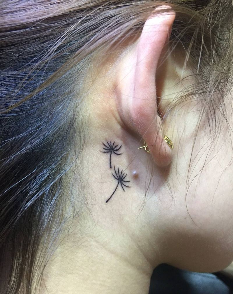 蒲公英纹身图片