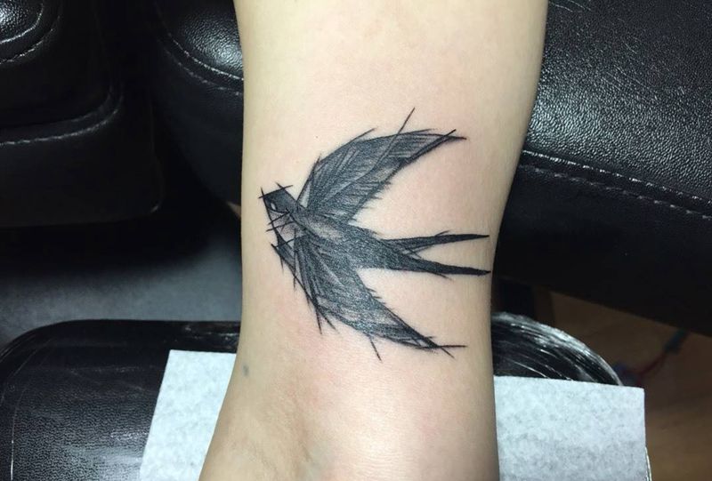 鸟纹身图片