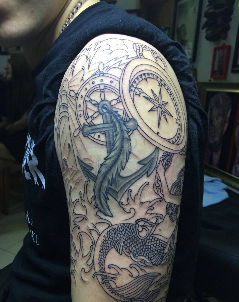 等上色纹身图片