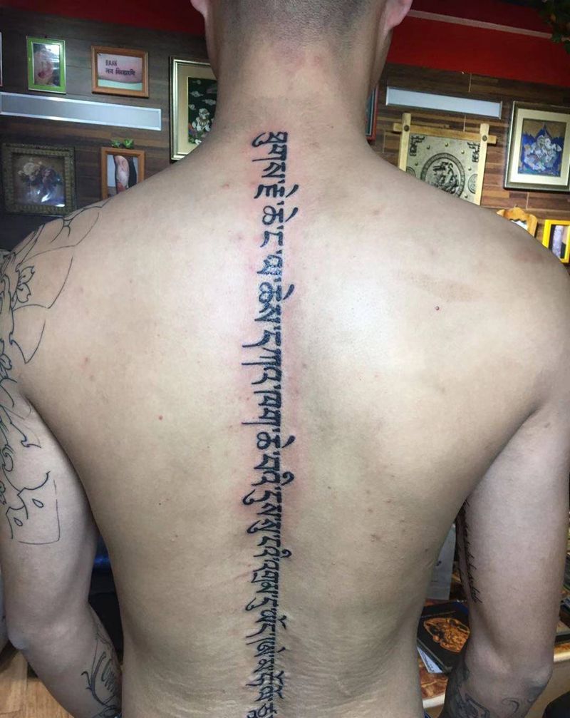 梵文纹身图片