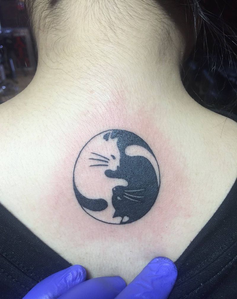 黑白配纹身图片