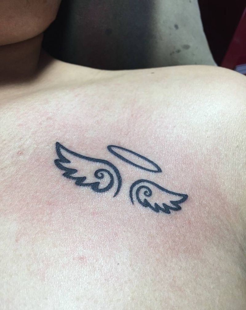 翅膀纹身图片