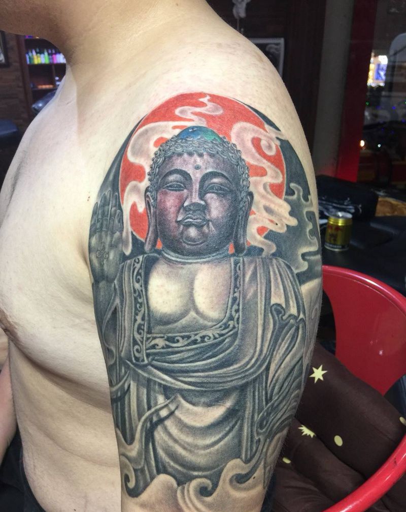 佛纹身图片