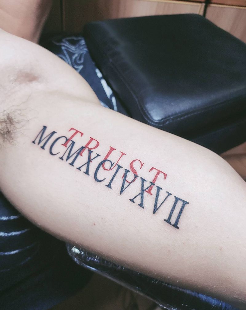 字母纹身图片_手臂纹身图案