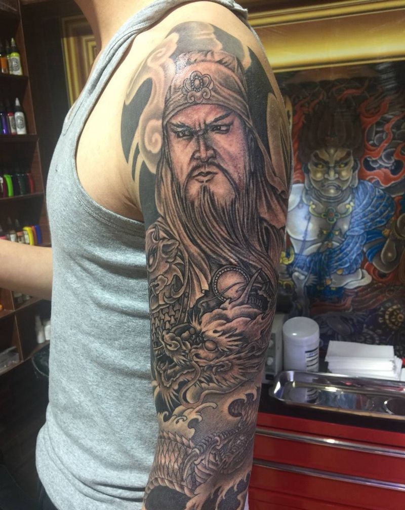 二郎神纹身图片