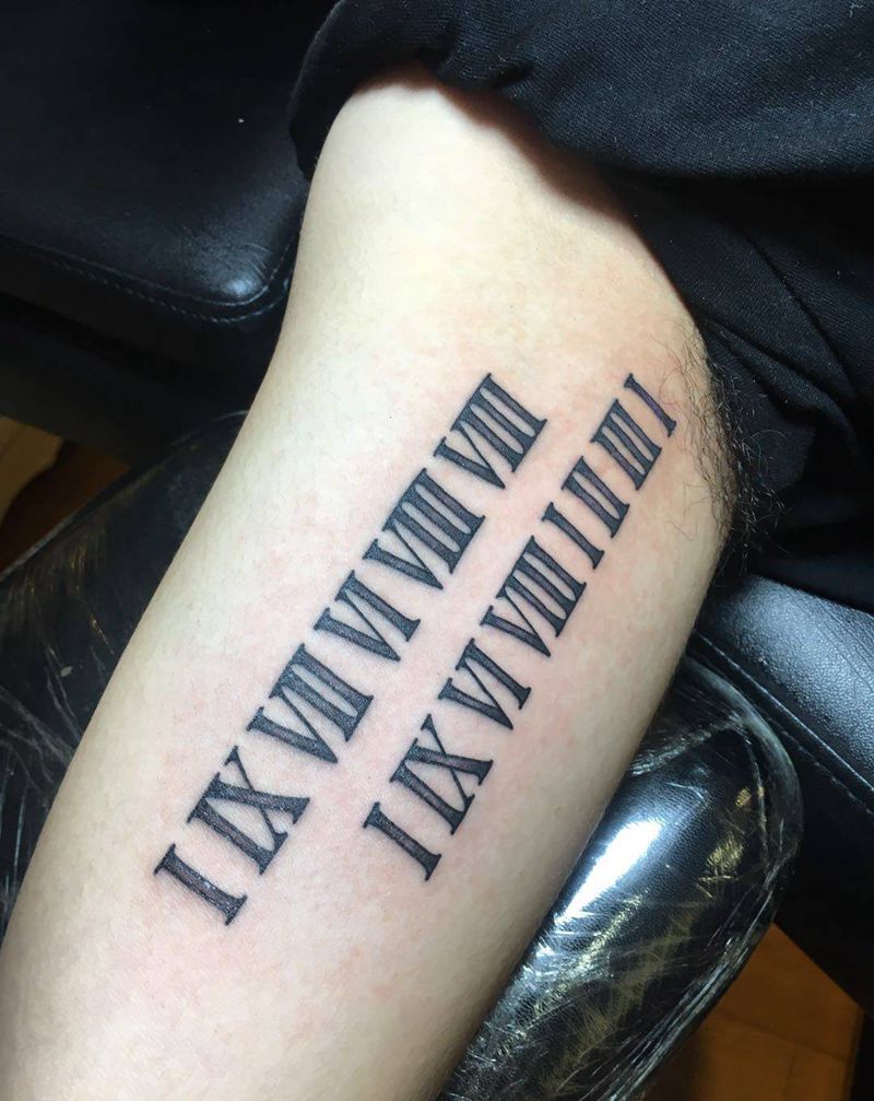 罗马纹身图片_手臂纹身图案