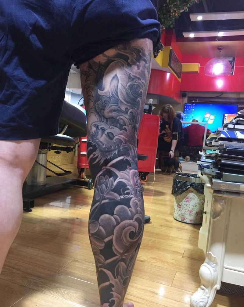 盖疤痕纹身图片