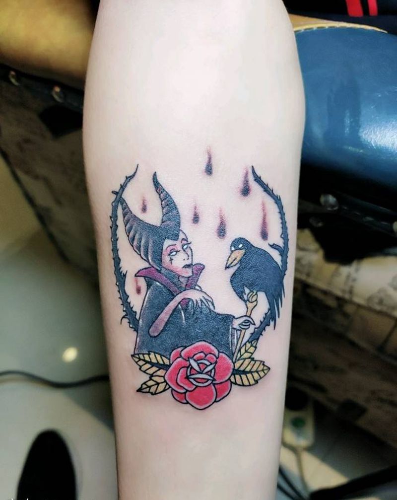 巫婆纹身图片_手臂纹身图案