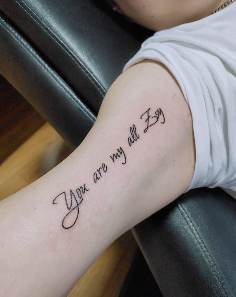 字母纹身图片_手臂纹身图案