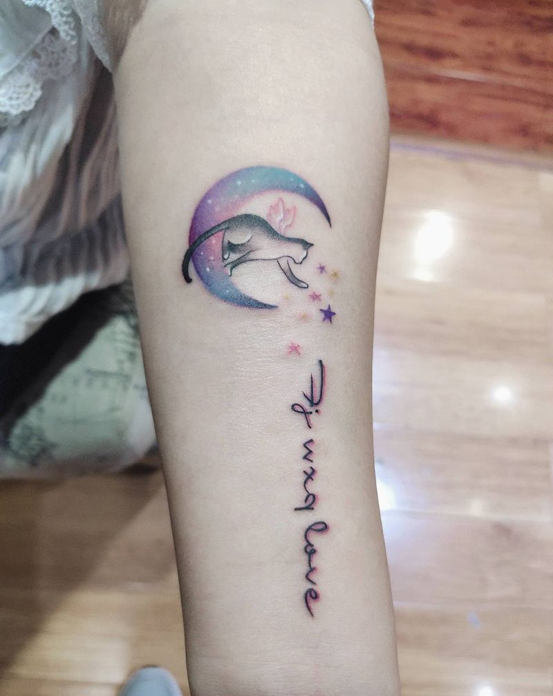 小清新纹身图片_手臂纹身图案