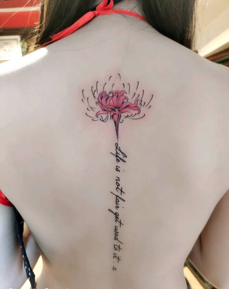 花纹身图片_背部纹身图案