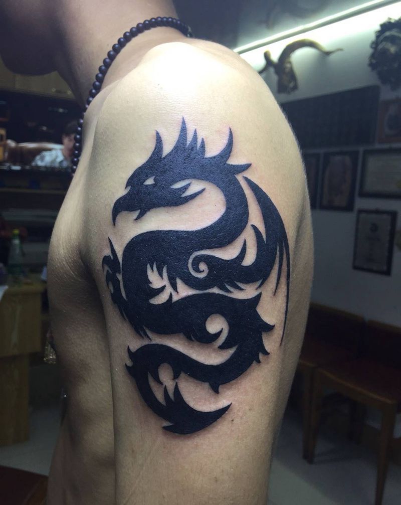 龙图腾纹身图片
