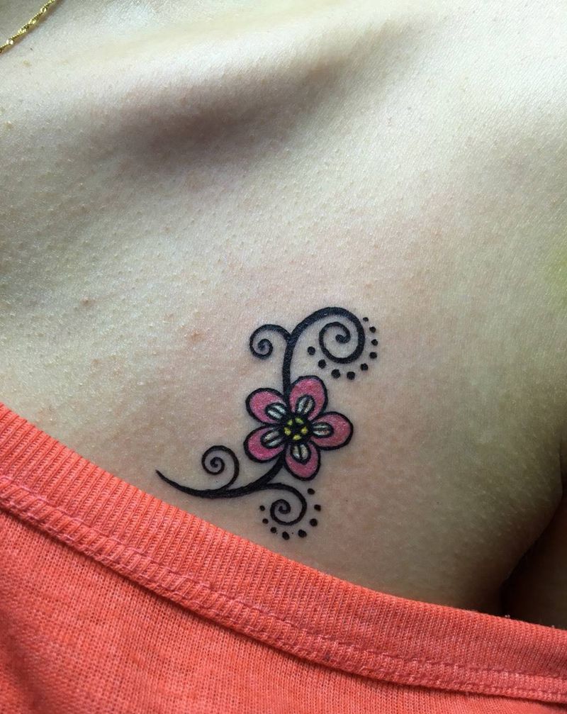 小花纹身图片