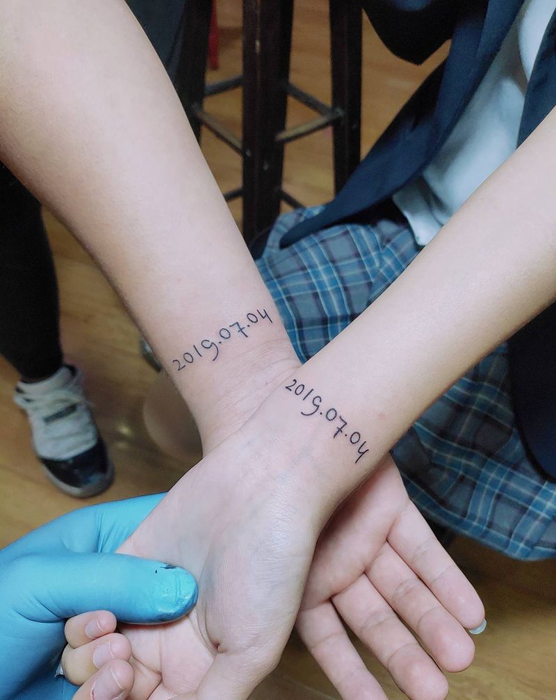 数字纹身图片_手臂纹身图案