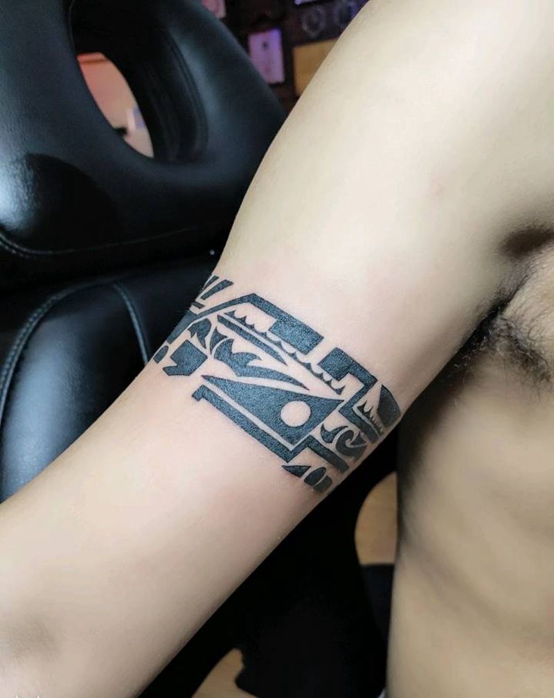 臂环纹身图片_手臂纹身图案