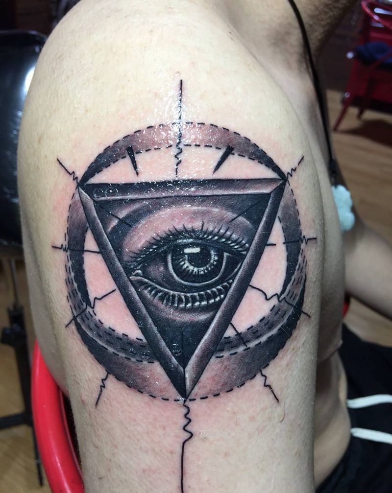 上帝之眼纹身图片