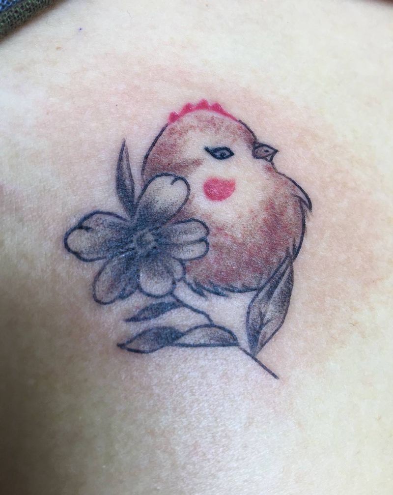 鸡年大吉纹身图片