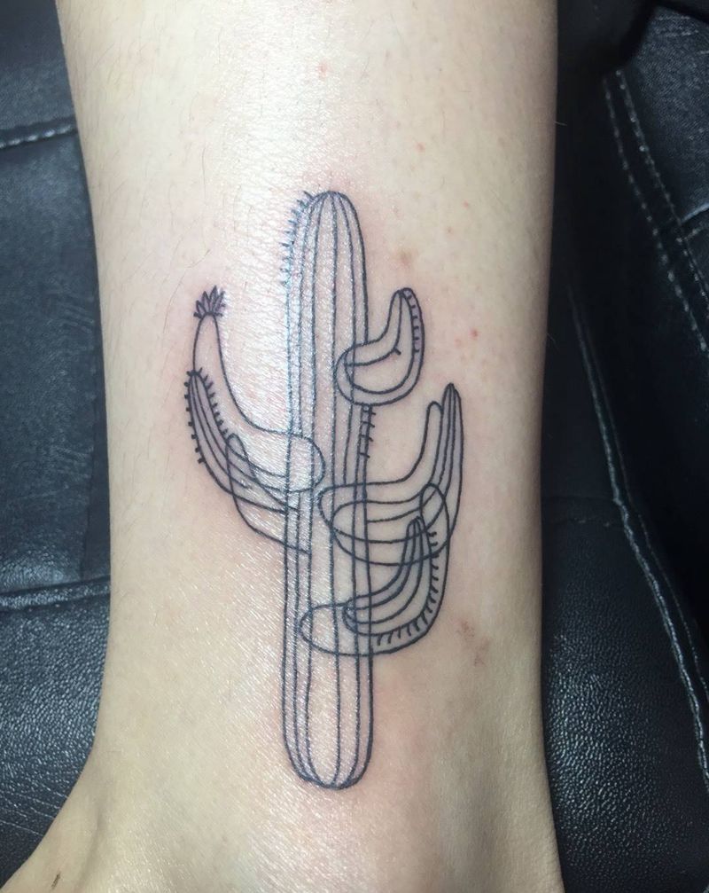 仙人掌纹身图片