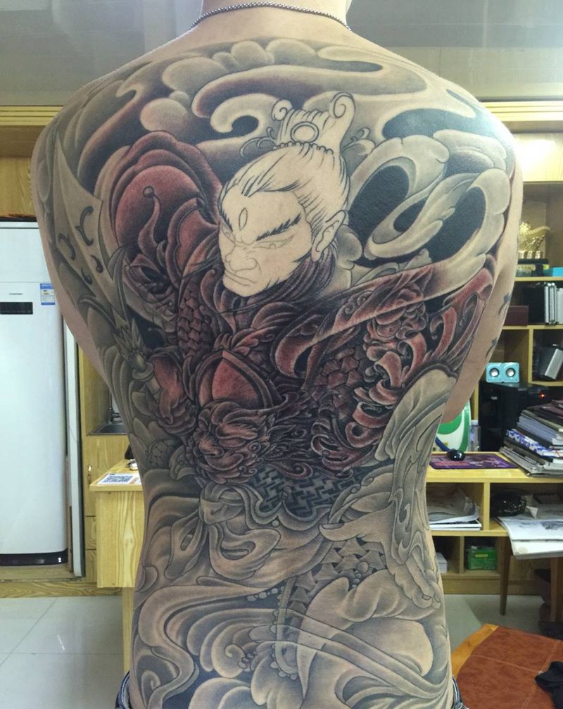 二郎神纹身图片