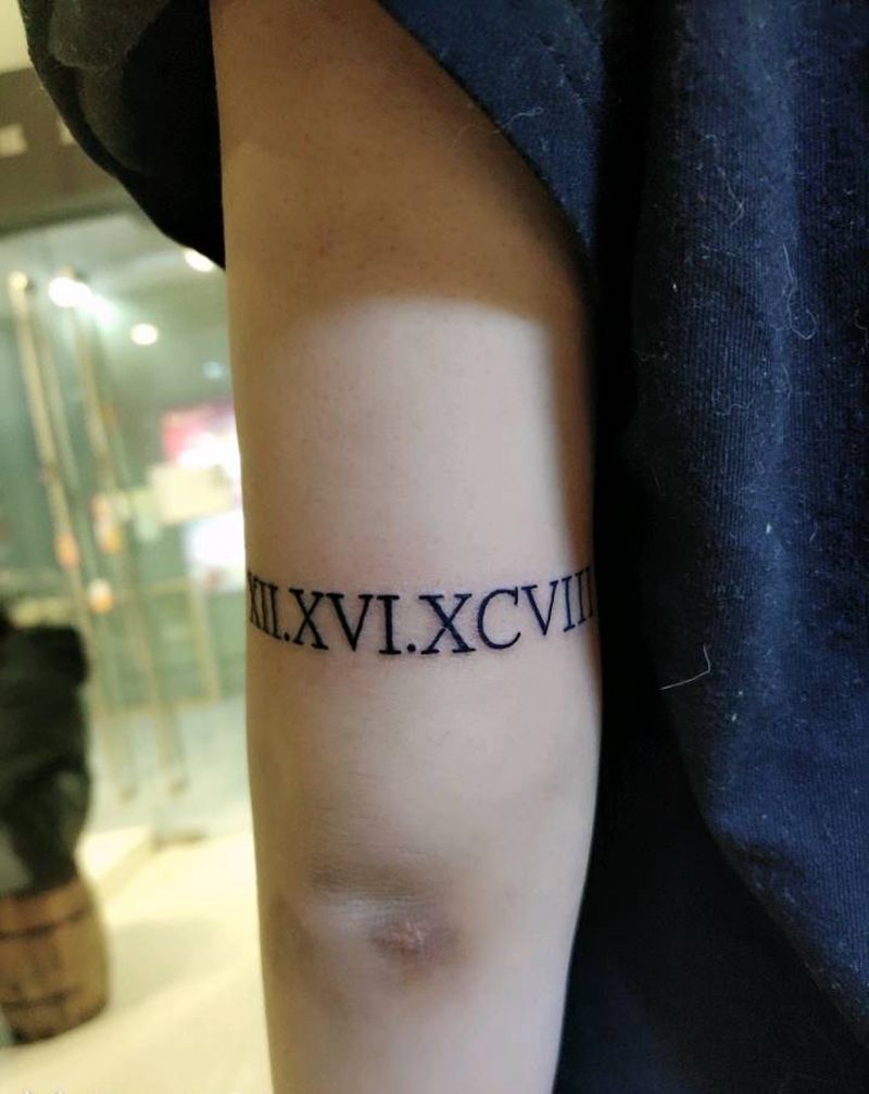 字母纹身图片_手臂纹身图案