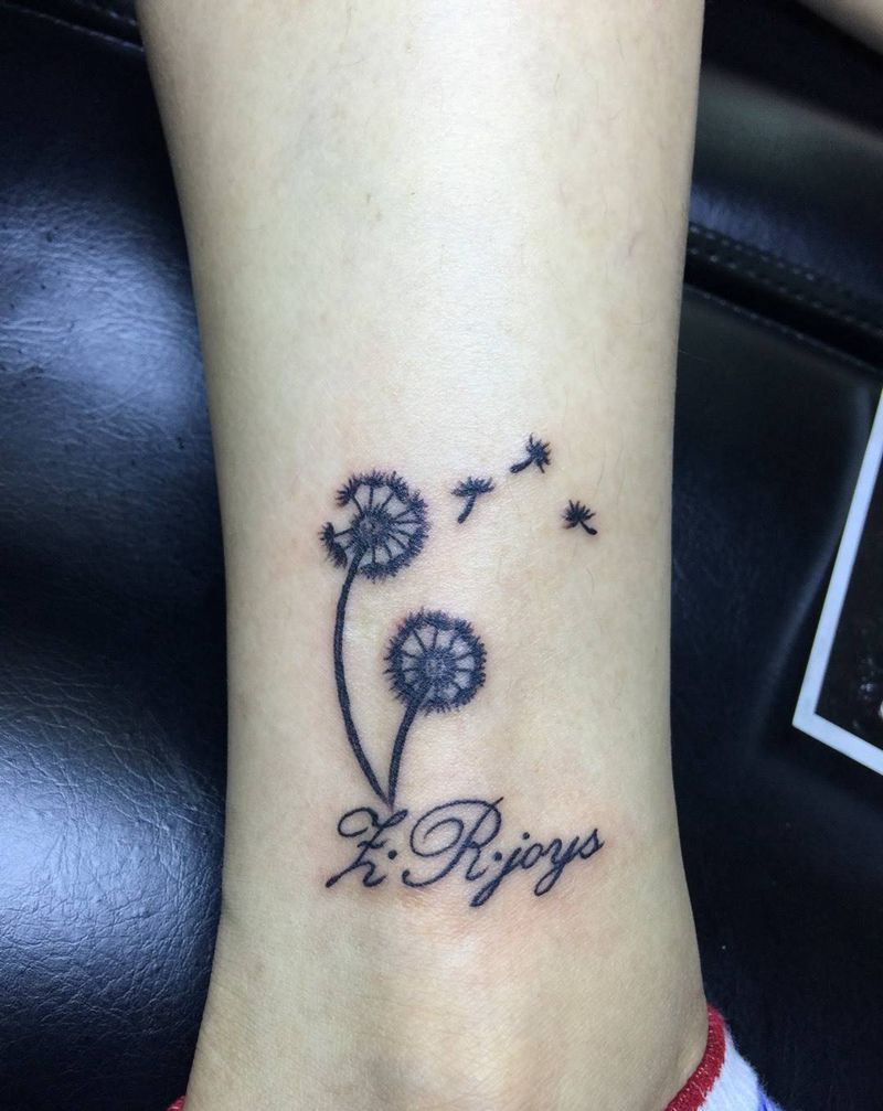 蒲公英纹身图片