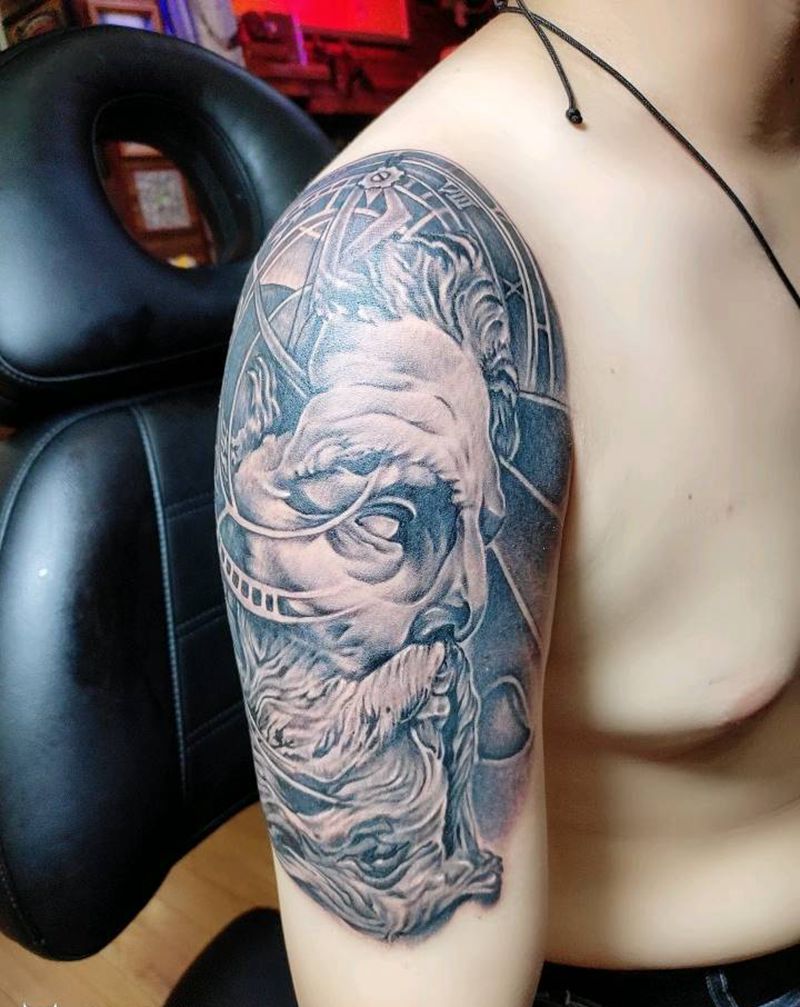 大卫纹身图片_手臂纹身图案