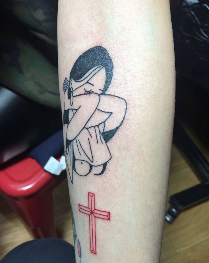 黑暗风格纹身图片