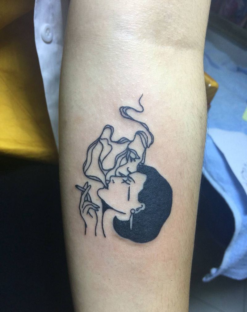 黑暗风纹身图片