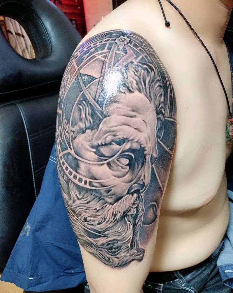 肖像纹身图片_手臂纹身图案