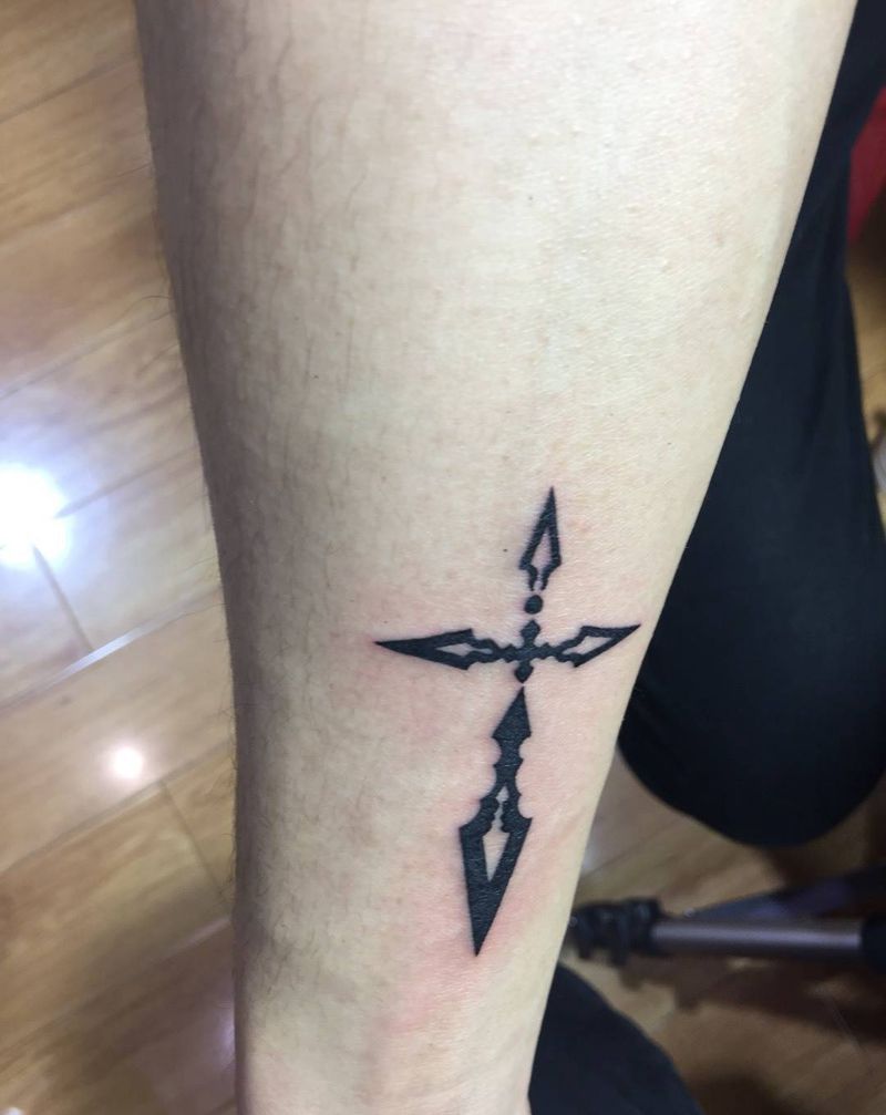 十字架纹身图片