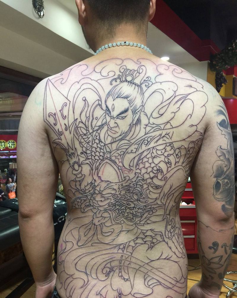 二郎神纹身图片