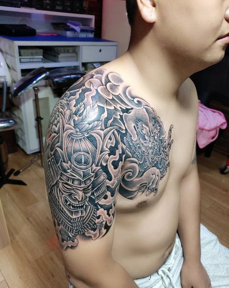 半甲纹身图片_手臂纹身图案