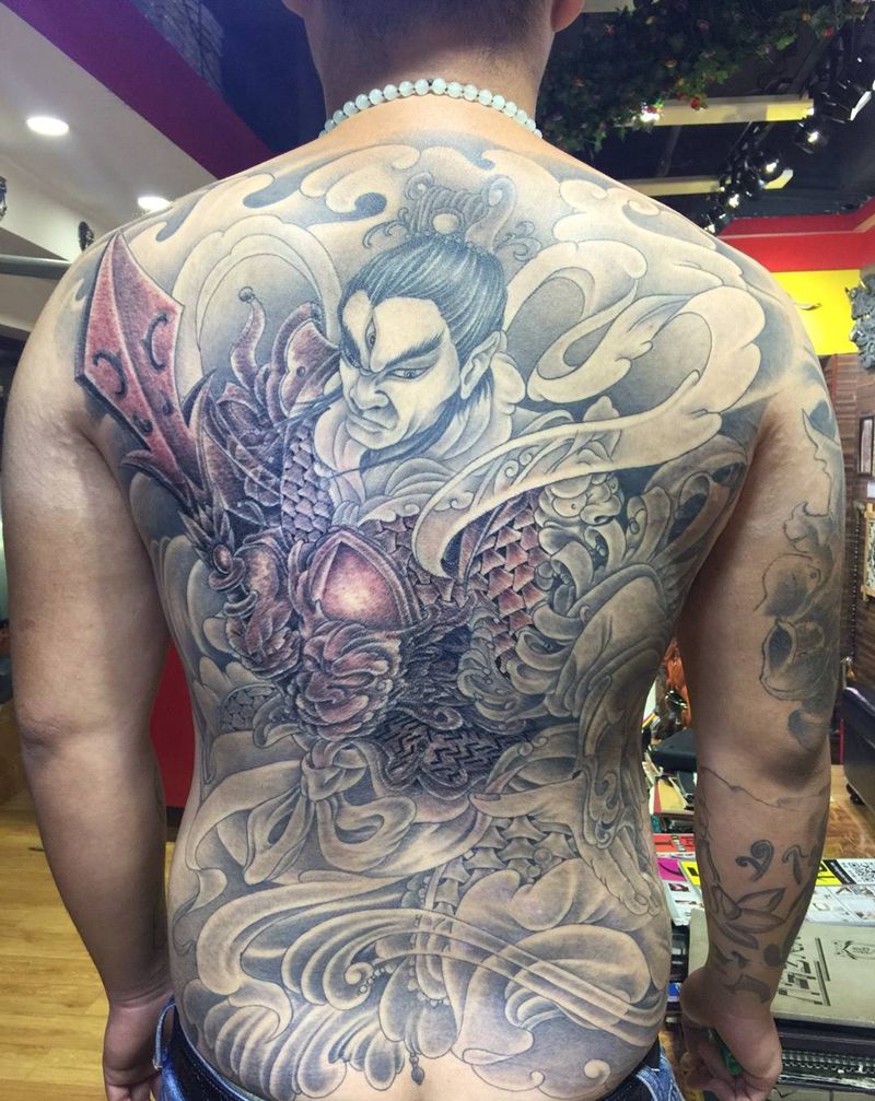 二郎神纹身图片