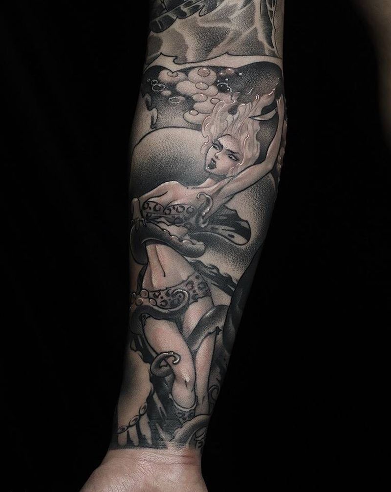 花臂纹身图片_手臂纹身图案