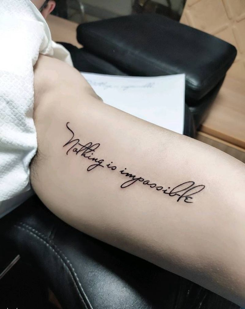 字母纹身图片_手臂纹身图案