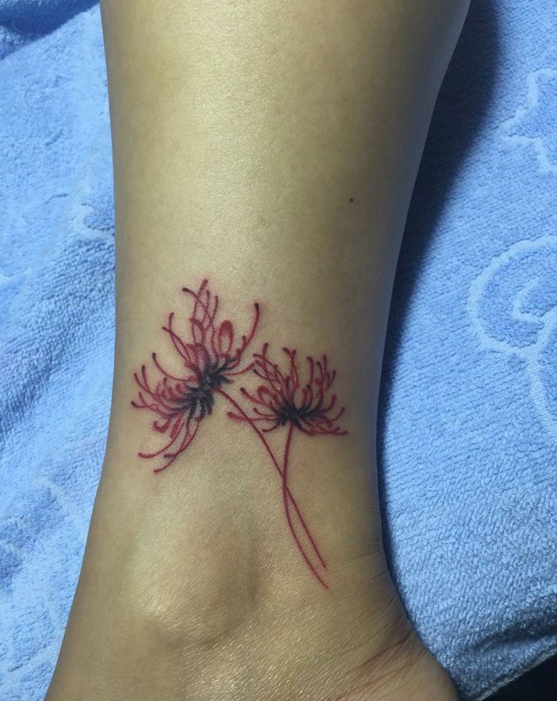 彼岸花纹身图片