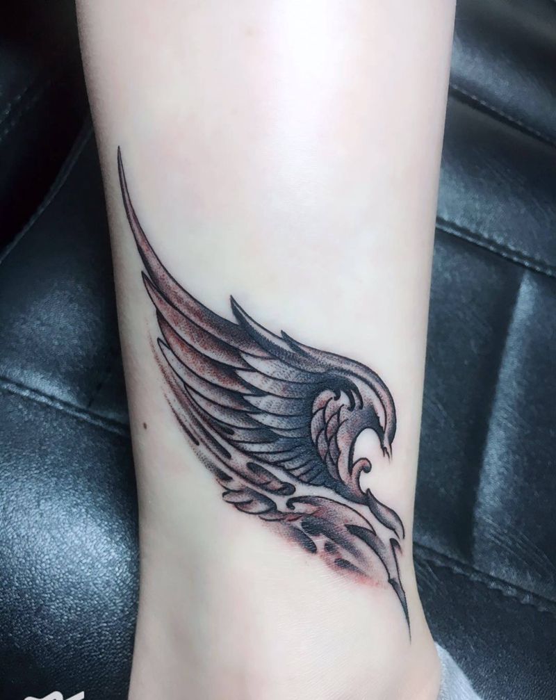翅膀纹身图片
