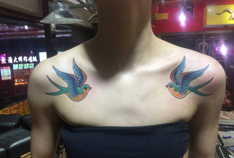 燕子纹身图片
