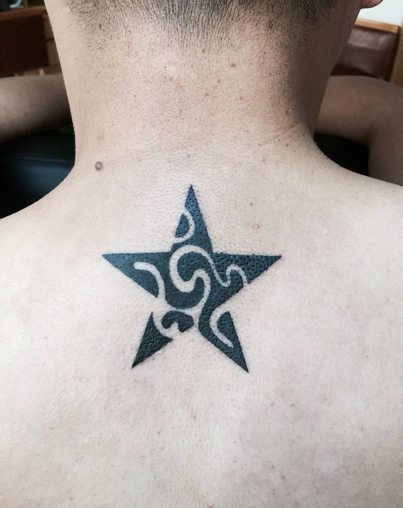 五芒星纹身图片