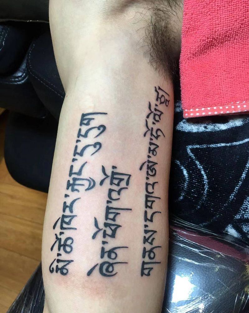 梵文纹身图片