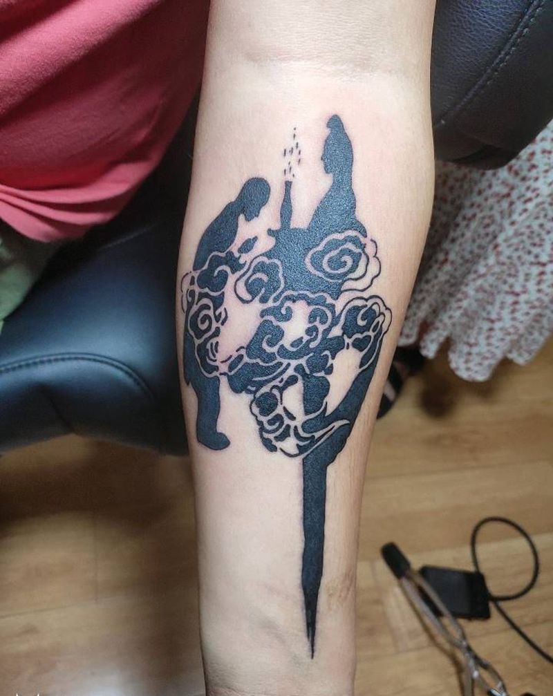 佛纹身图片_手臂纹身图案